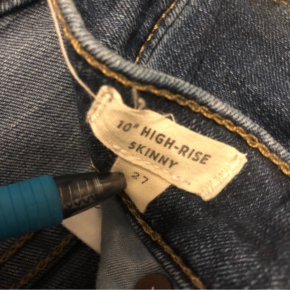 NWOT Madewell 10” High Rise Skinny Jean in Hayes Wash size 27 - Picture 9 of 9